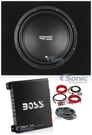 RE Audio REX12S4 V2 12" 200W RMS Car Subwoofer+Sealed Sub Box+Amplifier+Amp Kit Image 1