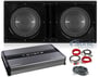 2) Polk Audio MM 1242 DVC 12&rdquo; 2520w Subwoofers+Vented Box+Mono Amplifier+Amp Kit Image 1