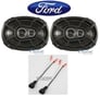 Rear Kicker Factory Speaker Replacement Kit For 1998-2011 Ford Crown Victoria Image 1