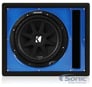 Kicker C104 10" 4-Ohm Car Audio Subwoofer Sub + Single Vented Sub Box Enclosure Image 1