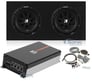 (2) Kicker Comp C104 (43C104) +Mono Amp+Dual Sealed Subwoofer Enclosure+Amp Kit Image 1