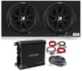 2) KICKER 43C154 Comp 15" 1000w Subwoofers+Mono Amplifier+Amp Kit+Sealed Sub Box Image 1