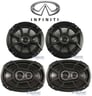 Kicker Front+Rear Speaker Replacement For 1991-2002 INFINITI G20 Image 1