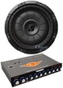 Kicker 43CVT102 COMPVT 10" 800w Slim Shallow Car Subwoofer+7-Band Equalizer Image 1