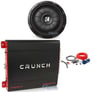 Kicker 43CVT122 COMPVT 12" 800w Subwoofer + Mono Amplifier and Amp Kit Image 1