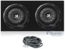 (2) Kicker 43CVT124 COMPVT 12" 1600 Watt Car Subwoofers+Sealed Sub Box Enclosure Image 1
