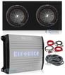 2 Kicker 43CWR104 COMPR10 10" 1600W Subwoofers+Sealed Box+Mono Amplifier+Amp Kit Image 1