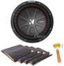 Kicker 43CWR104 COMPR10 10" 800w DVC 4-Ohm Car Subwoofer + Sound Dampening Image 1