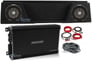 Dual 10" Kicker Subwoofers+Mono Amplifier+Sub Box+Wires For 07-13 GMC/Chevy Xcab Image 1
