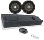 (2) Kicker 10" Subwoofers + Sub Box For 2014-Up GMC/Chevy Sierra/Silverado Image 1