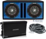 (2) Kicker 43CWRT102 10" 1600W CompRT10 Car Subwoofers+CXA1200.1 Amp+Vented Box Image 1