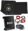 Sub Box Enclosure+Kicker 10" Subwoofer+Amplifier For 2002-Up Dodge Ram Quad Cab Image 1