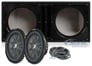 (2) Kicker 43CWRT121 COMPRT12 12" 2000W Car Subwoofers+Vented Sub Box Enclosure Image 1