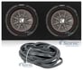 (2) Kicker 43CWRT122 COMPRT12 2000W 12" Slim Car Subwoofers+Sub Box Image 1