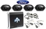 Kicker 6x8" Factory Speaker Replacement Kit+4-Ch Amp For 95-97 Ford Explorer Image 1