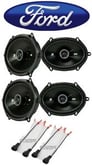 Kicker 6x8" Front+Rear Factory Speaker Replacement Kit For 2004-2006 Ford F-150 Image 1