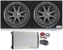 2) Kicker 44CVX152 CVX 15" 4000w Car Subwoofers+Sealed Sub Box+Amplifier+Amp Kit Image 1