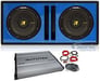 2) Kicker 44CWCD124 CompC 12" Subs+Vented Enclosure+500W Mono Amplifier+Wire Kit Image 1