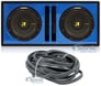 (2) Kicker 44CWCD124 CompC 12&ldquo; 1200 Watt Car Subwoofers+Vented Sub Box Enclosure Image 1