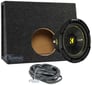 Kicker 44CWCS84 CompC 8" 400W 4-Ohm SVC Car Audio Subwoofer+Sealed Sub Enclosure Image 1
