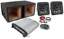 2) Kicker L7S102 10" SoloBaric L7S Subs+Vented Enclosure+1500W Amplifier+Amp Kit Image 1