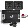 2) KICKER 45L7R122 12" 1200w L7R Car Subwoofers, Solo-Baric Subs+Amp+Amp Kit Image 1