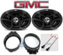 JVC 6x9" Front Speaker Replacement Kit for 2015-2017 GMC Canyon Image 1
