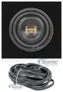 Boss D10F 10" Subwoofer + Sealed Sub Box Enclosure Image 1