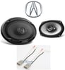Kenwood CSC 900W 6x9" Rear Deck Speaker Replacement Kit For 2009-2014 Acura TL Image 1