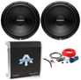 Rockford Fosgate Prime R1S4-12 + 2-Ohm Stable 2-Channel Amplifier+ Amp Kit Image 1