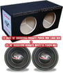 (2) Rockford Fosgate RFD2210 10" HX2 + Dual 10" MDF Logo Enclosure Image 1