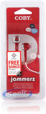 Coby CVE52RED Jammerz (Red CVE52) Stereo Headphones Image 6