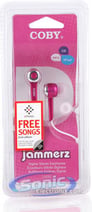 Coby CVE52PNK Jammerz (Pink CVE52) Stereo Earphones Image 6