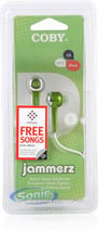 Coby CVE52GRN Jammerz (Green CVE52) Stereo Earphones Image 6