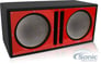 (2) Kicker 43CVT124 COMPVT 12" 1600 Watt Car Subs+Vented Sub Box Enclosure(Red) Image 2
