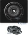 Kicker 43CVT124 COMPVT 12" 800 Watt Car Subwoofer + Sealed Sub Box Enclosure Image 1