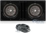 (2) Kicker 43CWRT122 COMPRT12 2000W 12" Car Sub+Vented Sub Box Enclosure(Black) Image 1