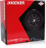 Kicker 8 Inch Dual 600 Watt CompRT 2 Ohm Shallow Slim Car Subwoofer (4 Pack) Image 6