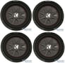 Kicker CompRT Single 6.75" 300W Max 2 Ohm Shallow Slim Car Subwoofer (4 Pack) Image 1