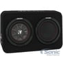 Kicker 600W Dual Loaded 8" 2 Ohm Shallow Sealed Subwoofer Box Enclosure (2 Pack) Image 2
