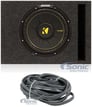 KICKER 44CWCS124 CompC 12" 600 Watt SVC Car Sub+Vented Sub Box Enclosure(Gray) Image 1