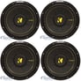 Kicker 12 Inch CompC 1200 Watt 4 Ohm Single Voice Coil SVC Subwoofer (4 Pack) Image 1