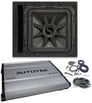 KICKER 45L7R124 12" 1200w L7R Subwoofer Solo-Baric L7R124+Amplifier+Vented Box Image 1
