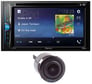 Pioneer AVH-210EX + License Plate Mount Rearview Backup Camera Image 1