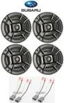 Polk Audio Front+Rear Door 6.5" Speaker Replacement For 1993-2007 Subaru Impreza Image 1