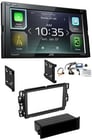 JVC KW-M740BT Double Din Car Media Player Install Kit Apple CarPlay Android Auto Image 1