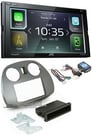 JVC KW-M740BT Double Din Car Media Player Install Kit Apple CarPlay Android Auto Image 1