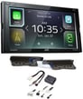 JVC KW-M740BT Double Din Car Media Player Install Kit Apple CarPlay Android Auto Image 1