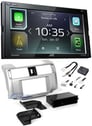 JVC KW-M740BT Double Din Car Media Player Install Kit Apple CarPlay Android Auto Image 1