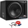 Rockford Fosgate P1-1X10 10" 500w Loaded Car Subwoofer+Vented Enclosure+Amp Kit Image 1